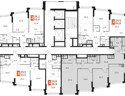 5-к. квартира, 143&nbsp;м²