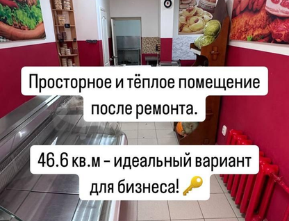 Готовый бизнес, 46,6&nbsp;м²