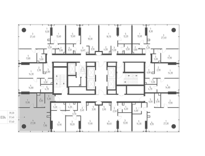 1-к. квартира, 57&nbsp;м²