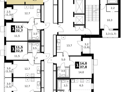 Студия, 29&nbsp;м²