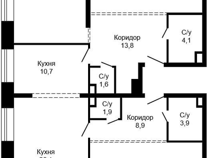 4-к. квартира, 143,1&nbsp;м²