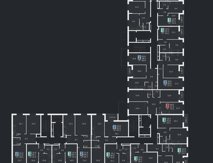 1-к. квартира, 43&nbsp;м²