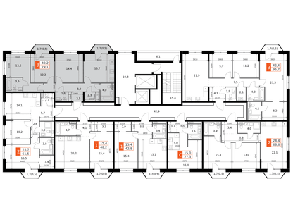 3-к. квартира, 79&nbsp;м²