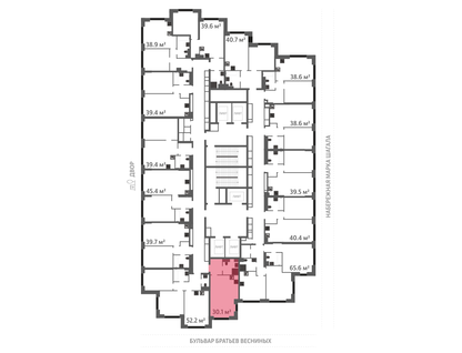 Студия, 30 м²