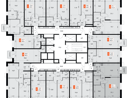 2-к. квартира, 62 м²
