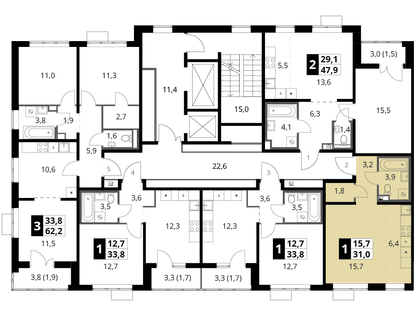 Студия, 31&nbsp;м²