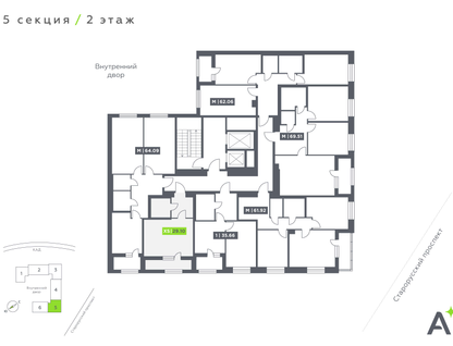 Студия, 29&nbsp;м²