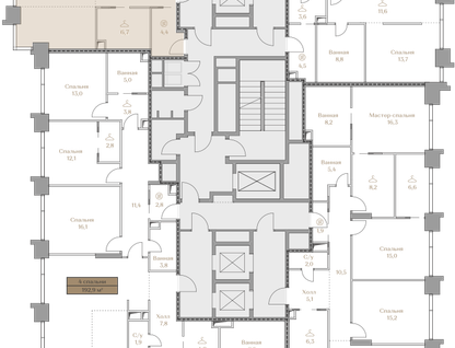 2-к. квартира, 111&nbsp;м²