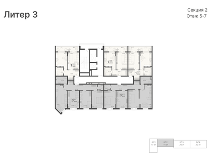 1-к. квартира, 45&nbsp;м²