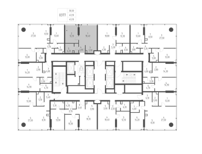 1-к. квартира, 43&nbsp;м²