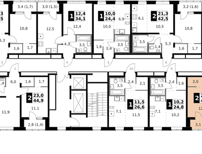 2-к. квартира, 47&nbsp;м²