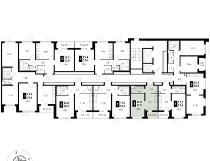 Студия, 27&nbsp;м²