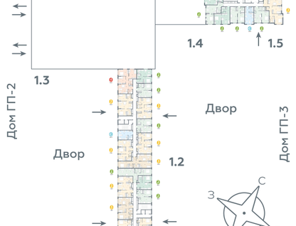 Студия, 58 м²