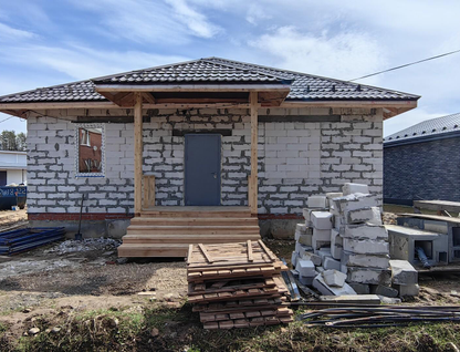 Одноэтажный дом, 132,4 м²