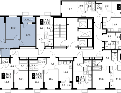 3-к. квартира, 65&nbsp;м²