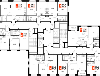 3-к. квартира, 69&nbsp;м²