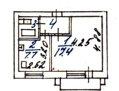 1-к. квартира, 32,9&nbsp;м²