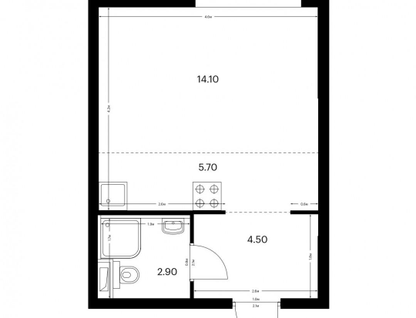 Студия, 27&nbsp;м²