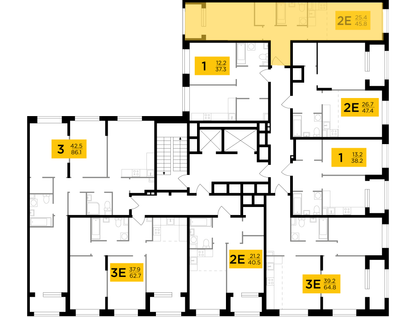 2-комнатная квартира, 45&nbsp;м²