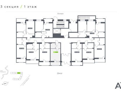Студия, 25 м²