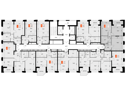 2-к. квартира, 62 м²