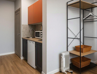 Студия, 10,9&nbsp;м²