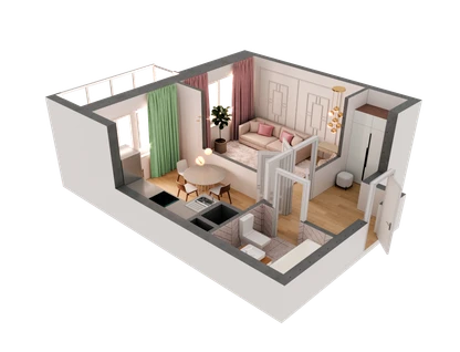 1-к. квартира, 42&nbsp;м²