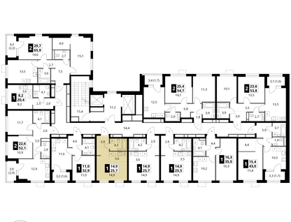 Студия, 25 м²