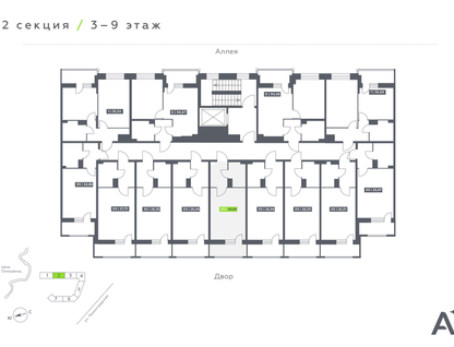 Студия, 26 м²