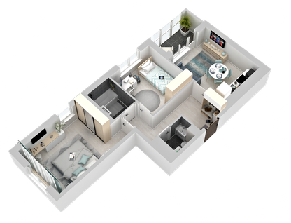 2-к. квартира, 52&nbsp;м²