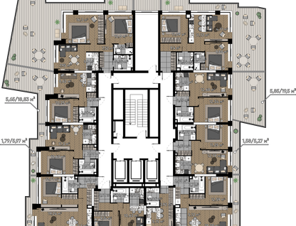 Студия, 38&nbsp;м²