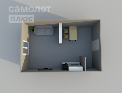 Комната, 16,8&nbsp;м²