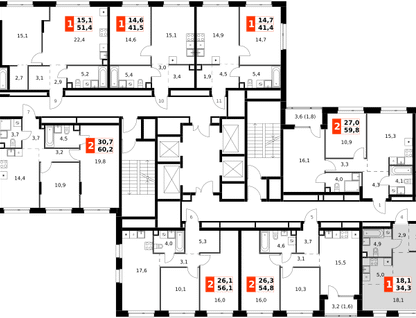 Студия, 34&nbsp;м²