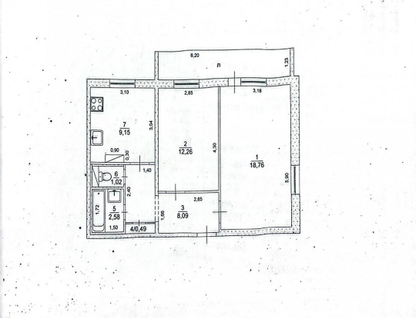 2-к. квартира, 52,4&nbsp;м²