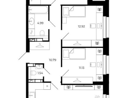 3-к. квартира, 80,6 м²