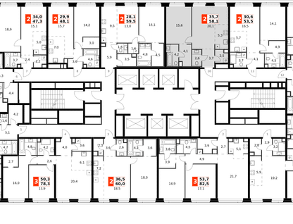 2-к. квартира, 58 м²