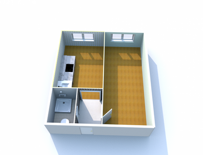 1-к. квартира, 23,4 м²