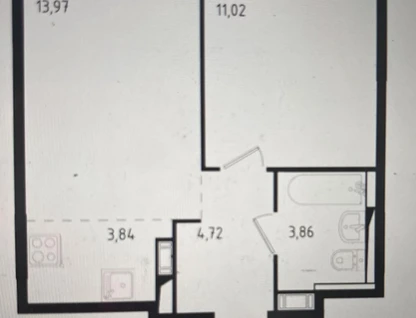 2-к. квартира, 37,4&nbsp;м²