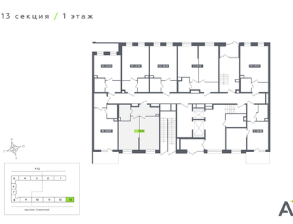 Студия, 39&nbsp;м²