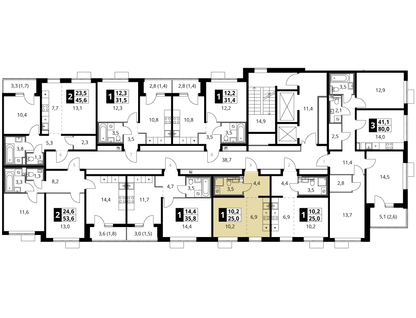 Студия, 25&nbsp;м²
