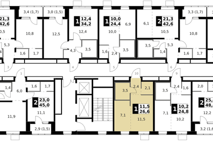 Студия, 27&nbsp;м²