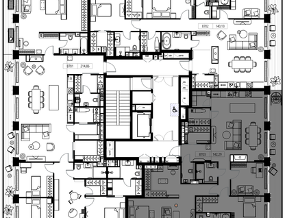 2-к. квартира, 142&nbsp;м²