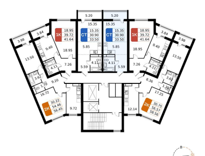 Студия, 33&nbsp;м²