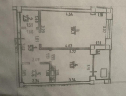 1-к. квартира, 43,3&nbsp;м²
