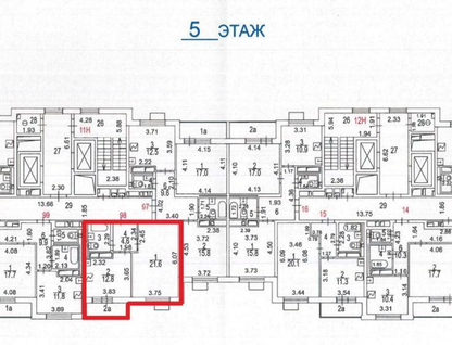 1-к. квартира, 43,1&nbsp;м²