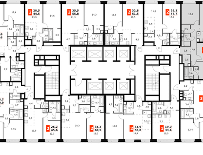 4-к. квартира, 87&nbsp;м²