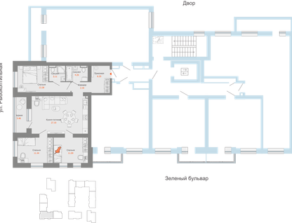 4-к. квартира, 82&nbsp;м²
