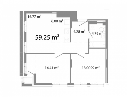 3-к. квартира, 59,2&nbsp;м²