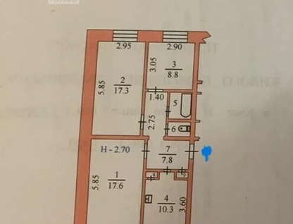 3-к. квартира, 66,3&nbsp;м²