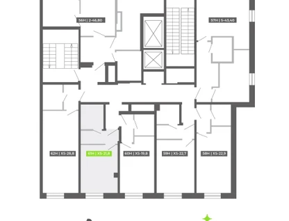 Студия, 21&nbsp;м²